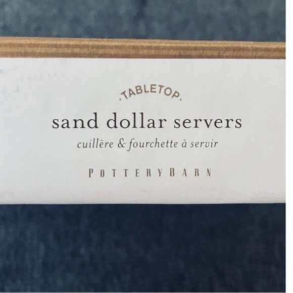 Pottery Barn Sand Dollar Servers Set of 2, Cast Aluminum Metal Sea Beach - Picture 6 of 7